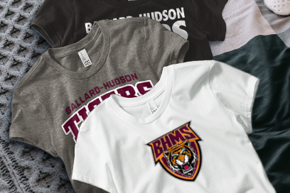 Ballard-hudson  Tigers Tees (Option 1) Banner