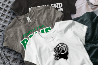 North End  Rams Tees (Option 1) Banner