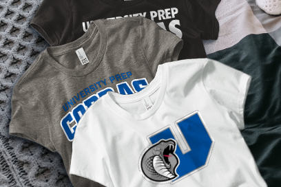 University Prep Cobras Tees (Option 1) Banner