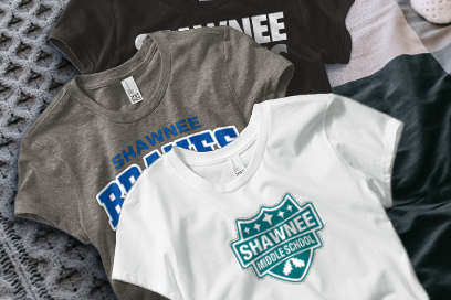 Shawnee  Braves Tees (Option 1) Banner