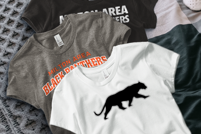 Milton Area  Black Panthers Tees (Option 1) Banner