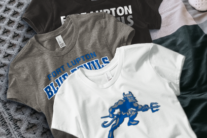 Fort Lupton  Blue Devils Tees (Option 1) Banner