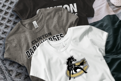Clinton Dark Horses Tees (Option 1) Banner