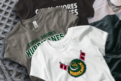 Coral Shores Hurricanes Tees (Option 1) Banner