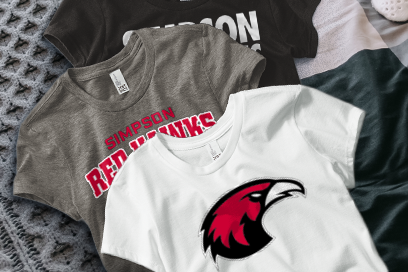 Simpson University Red Hawks Tees (Option 1) Banner