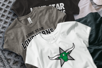 Lone Star  Longhorns Tees (Option 1) Banner