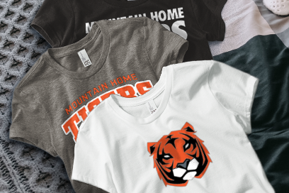 Mountain Home  Tigers Tees (Option 1) Banner