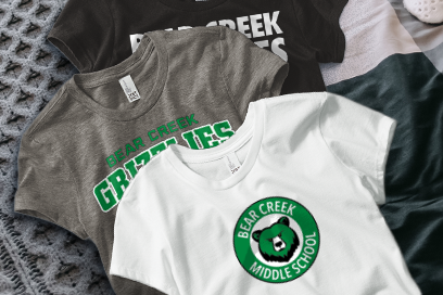 Bear Creek  Grizzlies Tees (Option 1) Banner