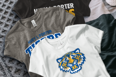 Huey L Porter  Tigers Tees (Option 1) Banner