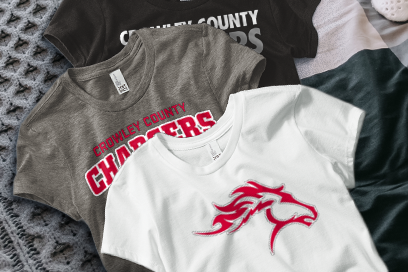 Crowley County Chargers Tees (Option 1) Banner
