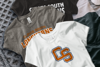 Clovis South Longhorns Tees (Option 1) Banner