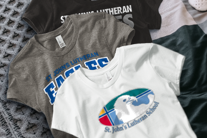 St John's Lutheran Eagles Tees (Option 1) Banner
