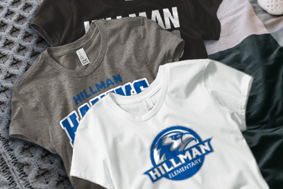 Hillman Hawks Tees (Option 1) Banner
