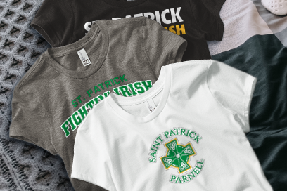 St. Patrick Fightin' Irish Tees (Option 1) Banner