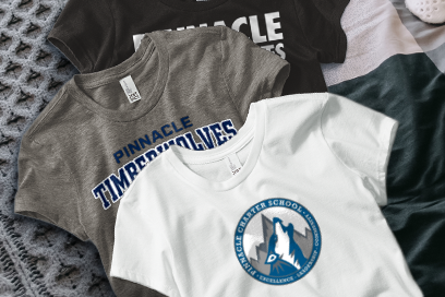 Pinnacle  Timberwolves Tees (Option 1) Banner