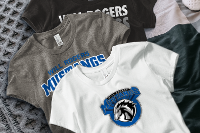 Will Rogers  Mustangs Tees (Option 1) Banner