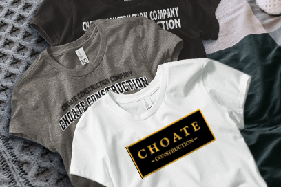 Choate Construction Company Choate Construction Tees (Option 1) Banner