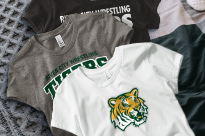 River City Wrestling Tigers Tees (Option 1) Banner