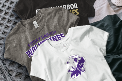 Friday Harbor High School Wolverines Tees (Option 1) Banner