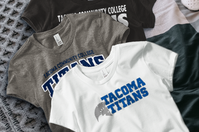 Tacoma Community College Titans Tees (Option 1) Banner