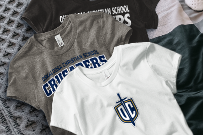 Oskaloosa Christian School Crusaders Tees (Option 1) Banner