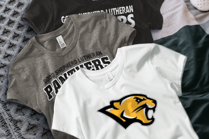 Good Shepherd Lutheran Panthers Tees (Option 1) Banner