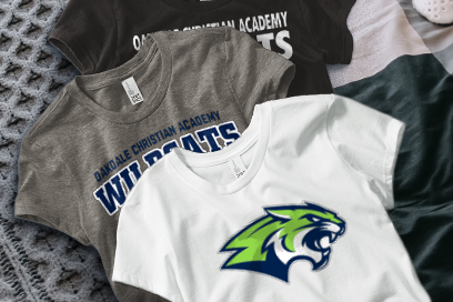 Oakdale Christian Academy Wildcats Tees (Option 1) Banner