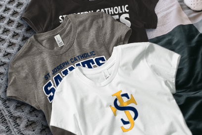 St Joseph Catholic  Saints Tees (Option 1) Banner