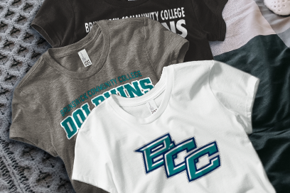 Brunswick Community College Dolphins Tees (Option 1) Banner