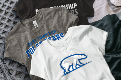 BURT TOWNSHIP SCHOOL POLAR BEARS Tees (Option 1) Banner