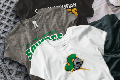 CALVIN CHRISTIAN HIGH SCHOOL SQUIRES Tees (Option 1) Banner