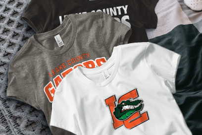 LEAKE COUNTY HIGH SCHOOL GATORS Tees (Option 1) Banner