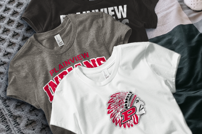 PLAINVIEW HIGH SCHOOL INDIANS Tees (Option 1) Banner