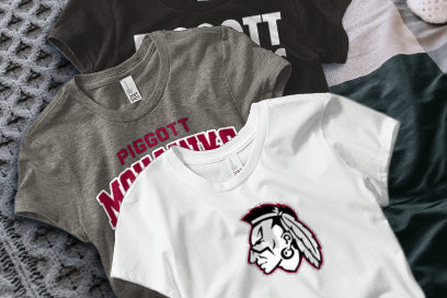 PIGGOTT HIGH SCHOOL MOHAWKS Tees (Option 1) Banner