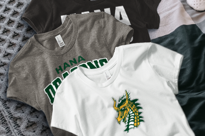 HANA HIGH AND ELEMENTARY SCHOOL DRAGONS Tees (Option 1) Banner