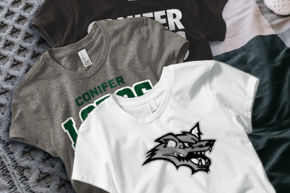 CONIFER HIGH SCHOOL LOBOS Tees (Option 1) Banner