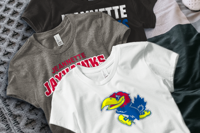 JEANNETTE HIGH SCHOOL JAYHAWKS Tees (Option 1) Banner