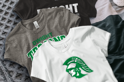 DWIGHT HIGH SCHOOL TROJANS Tees (Option 1) Banner