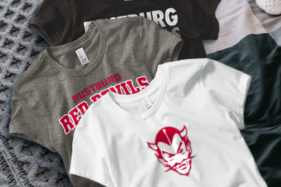 RUSTBURG HIGH SCHOOL RED DEVILS Tees (Option 1) Banner