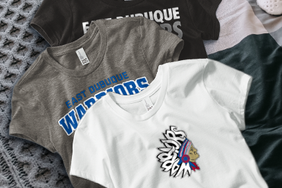 EAST DUBUQUE HIGH SCHOOL WARRIORS Tees (Option 1) Banner