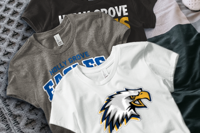 HOLLY GROVE HIGH SCHOOL EAGLES Tees (Option 1) Banner