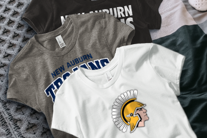 NEW AUBURN HIGH SCHOOL TROJANS Tees (Option 1) Banner