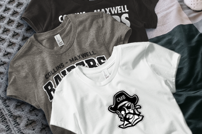 COLLINS-MAXWELL HIGH SCHOOL RAIDERS Tees (Option 1) Banner