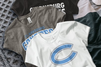 CLARKSBURG HIGH SCHOOL COYOTES Tees (Option 1) Banner