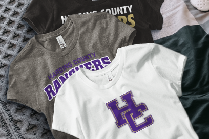 HARDING COUNTY HIGH SCHOOL RANCHERS Tees (Option 1) Banner