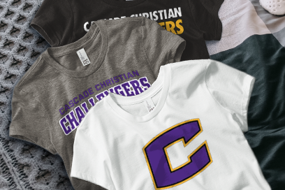Cascade Christian Challengers Tees (Option 1) Banner