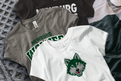 NEWBURG HIGH SCHOOL WOLVES Tees (Option 1) Banner