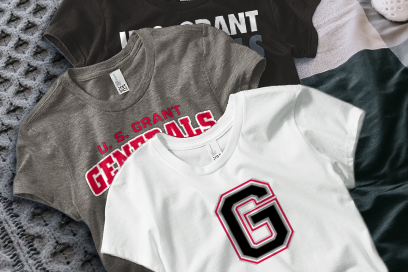 U. S. GRANT HIGH SCHOOL GENERALS Tees (Option 1) Banner