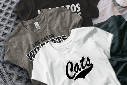 LOS GATOS HIGH SCHOOL WILDCATS Tees (Option 1) Banner