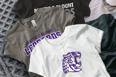 MATTIE T BLOUNT HIGH SCHOOL LEOPARDS Tees (Option 1) Banner